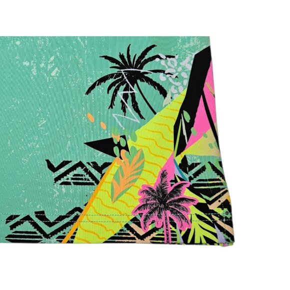 Sunday Swagger Tropical Polo Shirt Men's Large Colorful Green Performance Golf - Picture 9 of 12